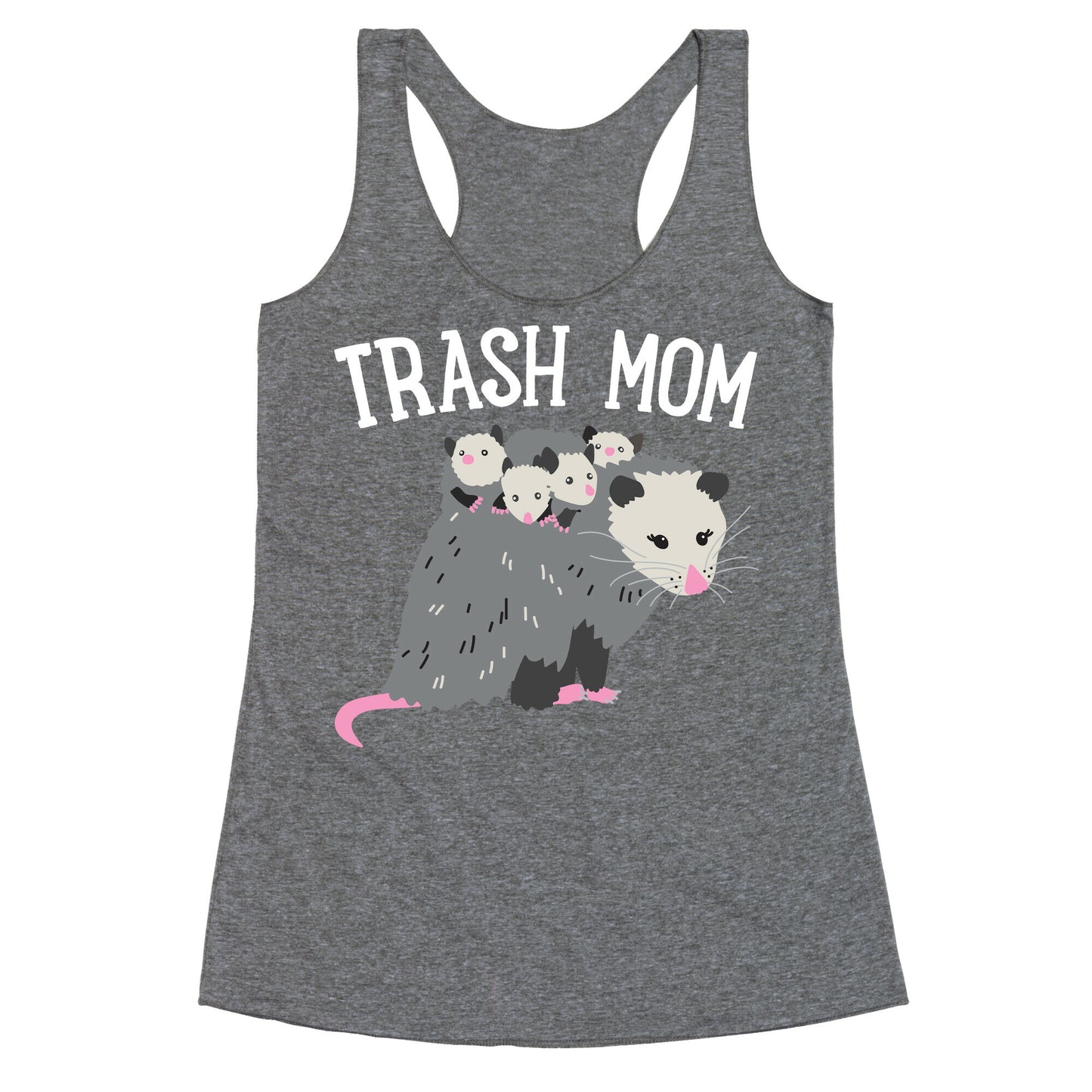 Trash Mom Opossum Racerback Tank