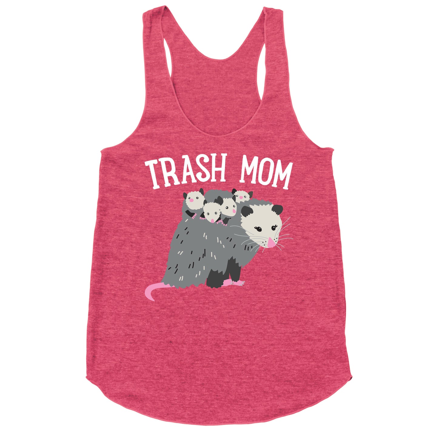Trash Mom Opossum Racerback Tank