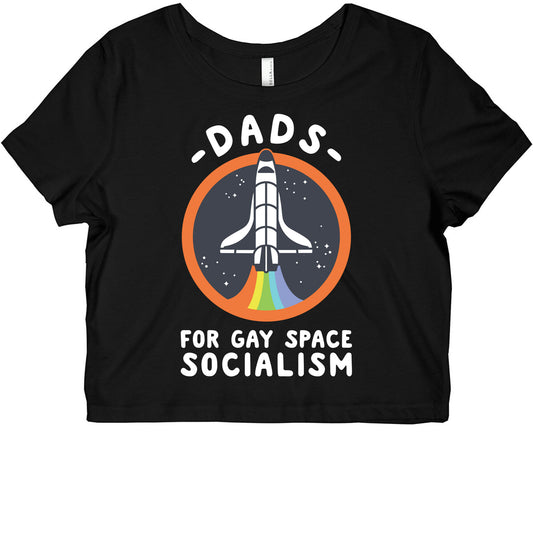 Dads For Gay Space Socialism Graphic Baby Tee