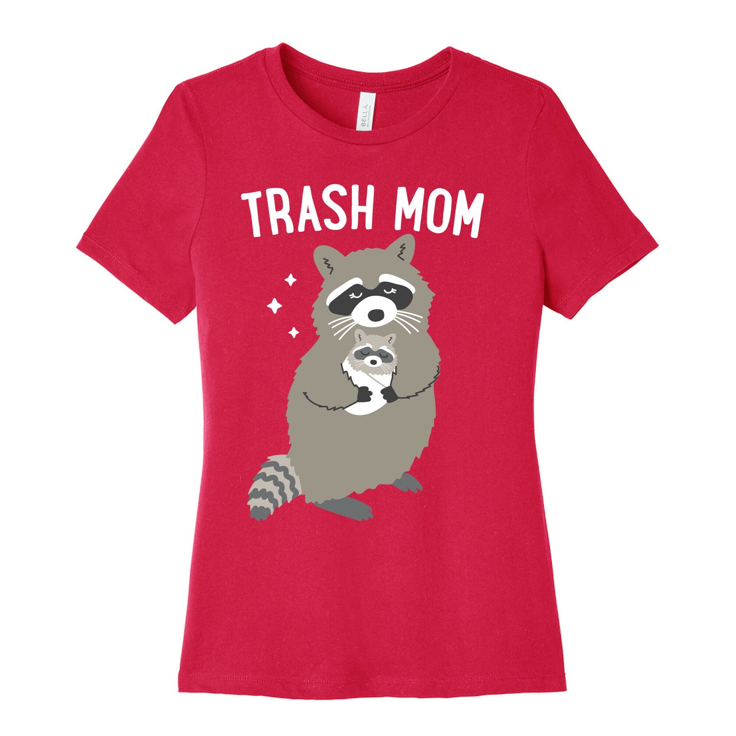 Trash Mom Raccoon Women's Cotton Tee