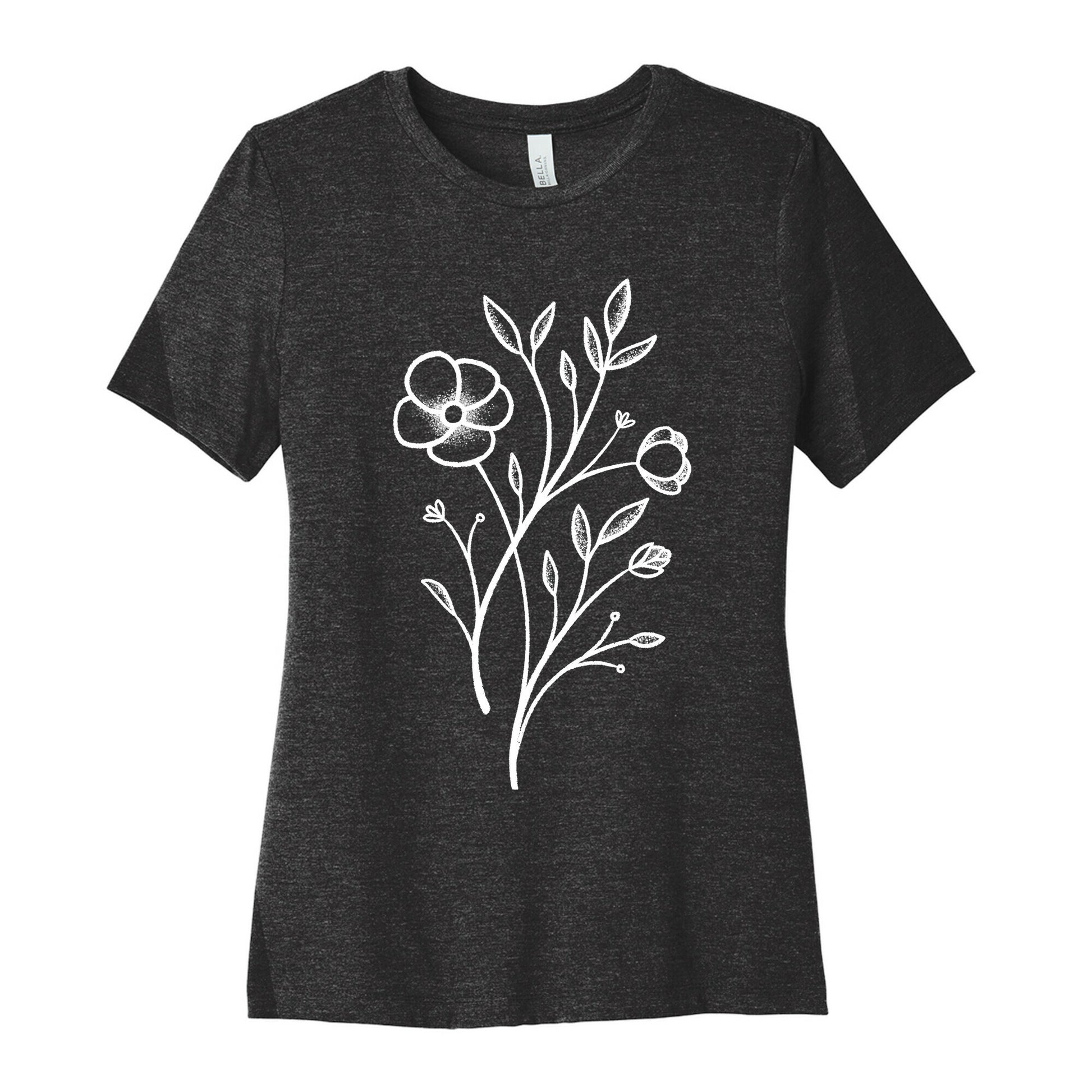 Wildflower Stippled Tattoo Women's Cotton Tee