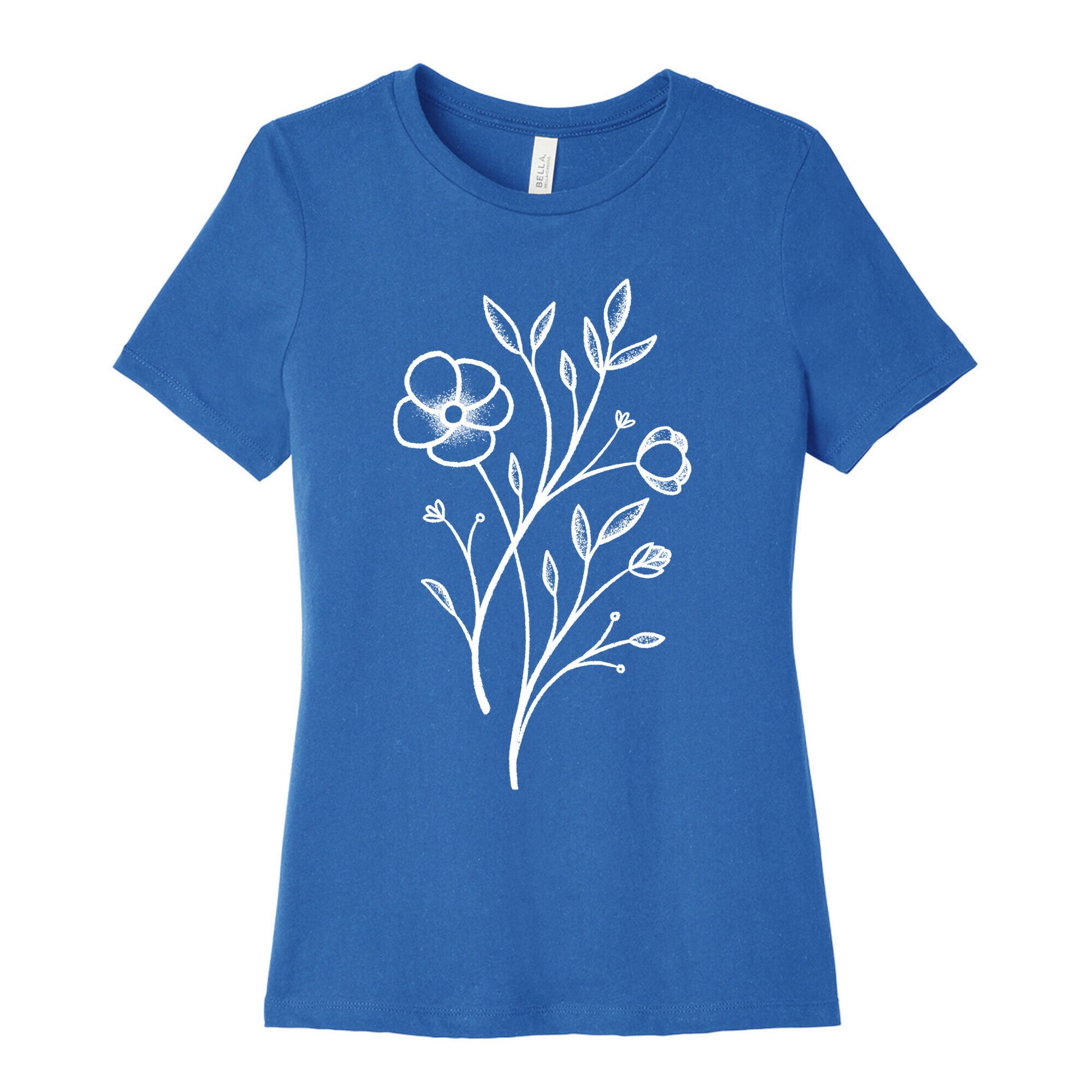 Wildflower Stippled Tattoo Women's Cotton Tee