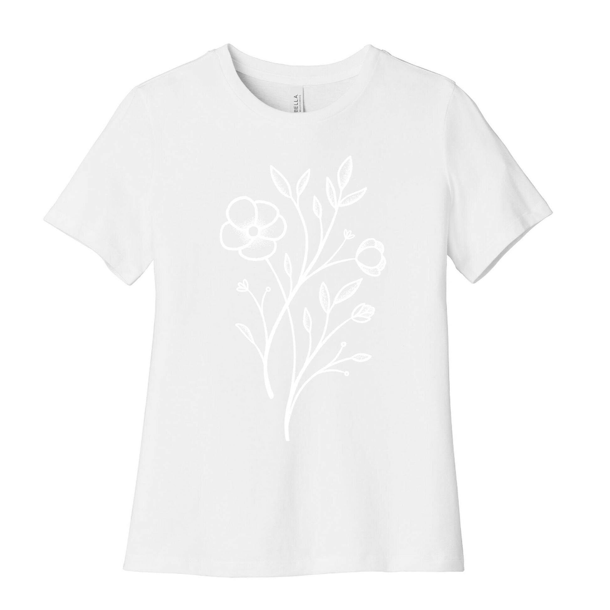 Wildflower Stippled Tattoo Women's Cotton Tee
