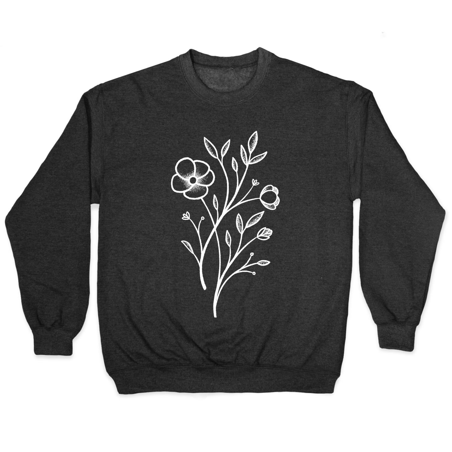 Wildflower Stippled Tattoo Crewneck Sweatshirt