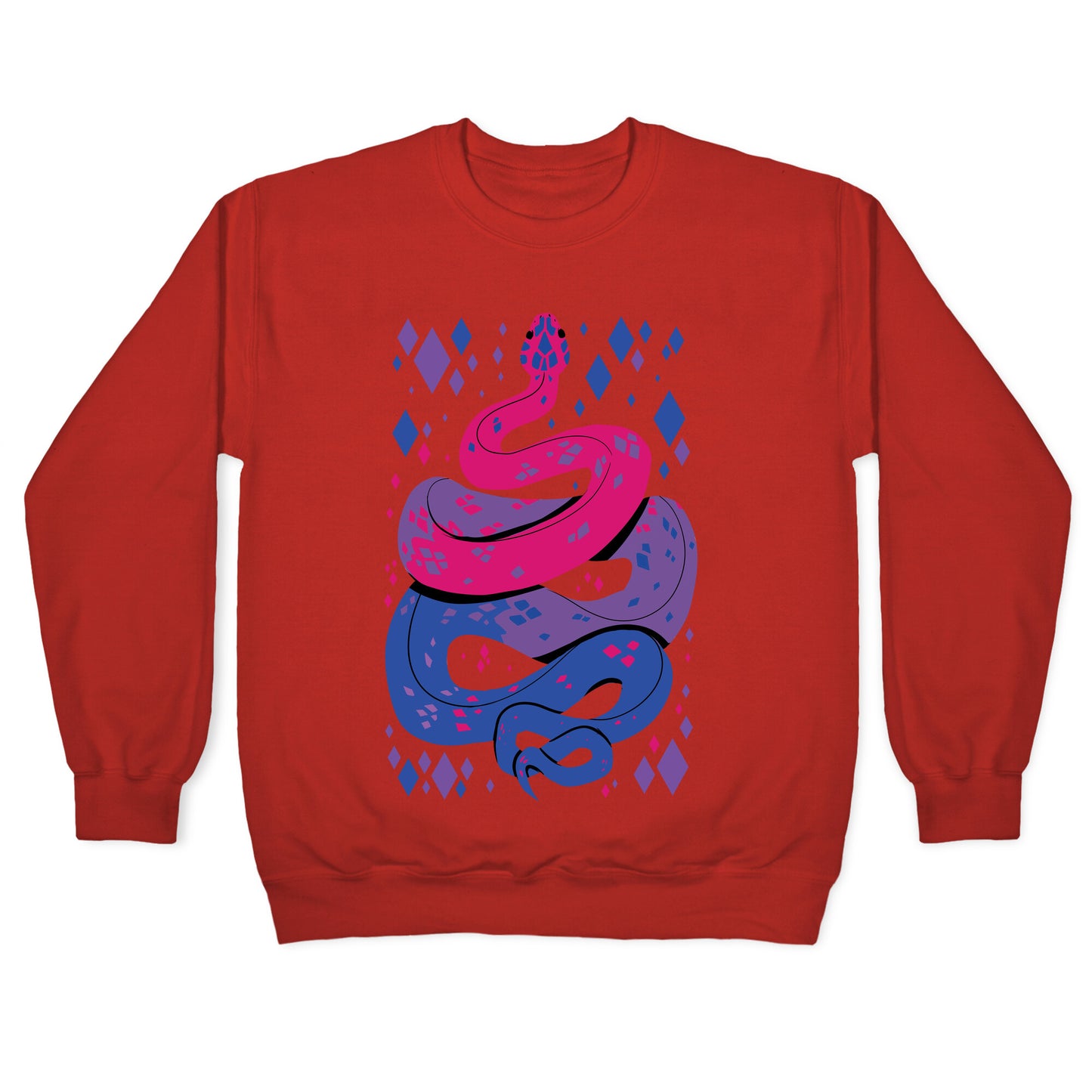 Pride Snakes: bi Crewneck Sweatshirt