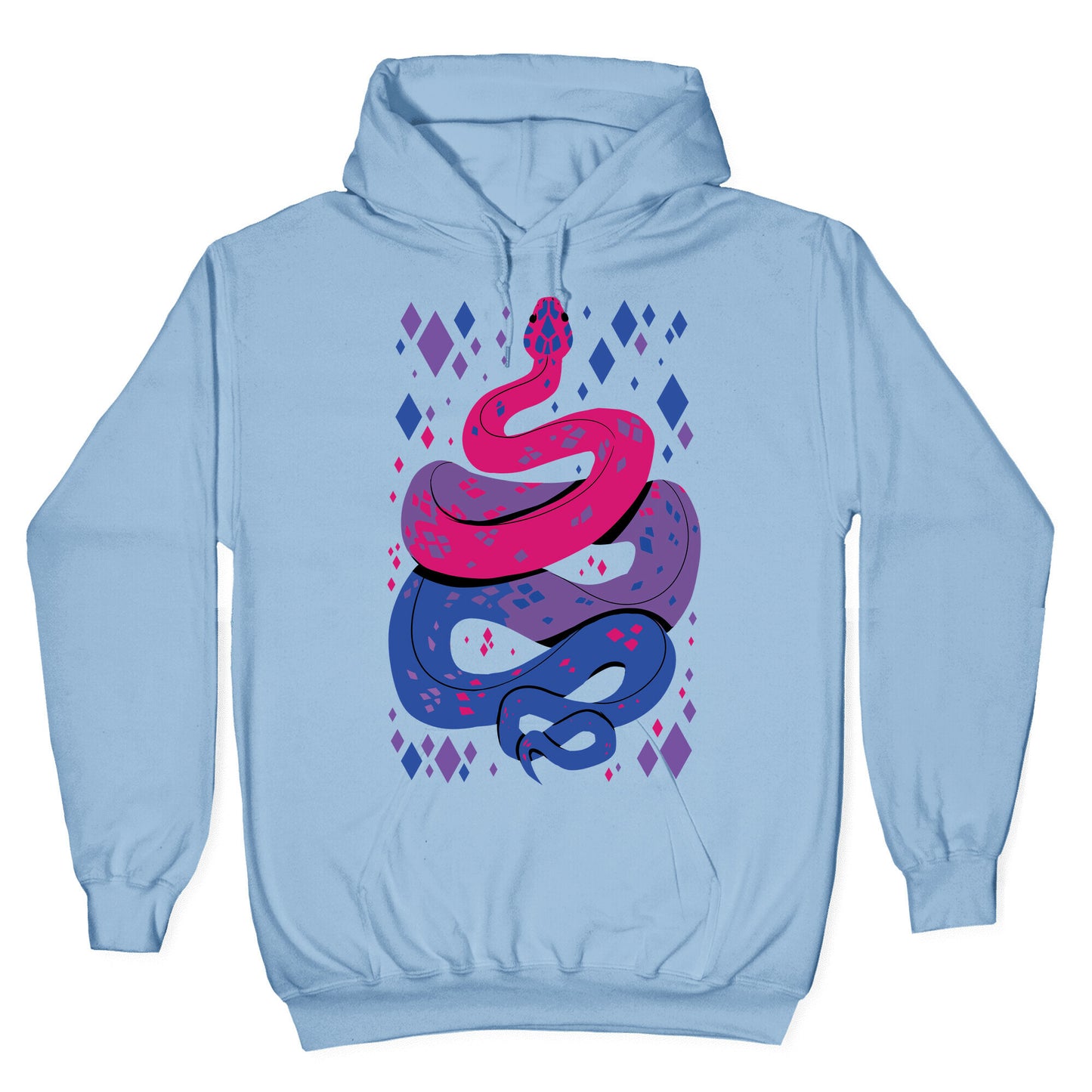 Pride Snakes: bi Hoodie
