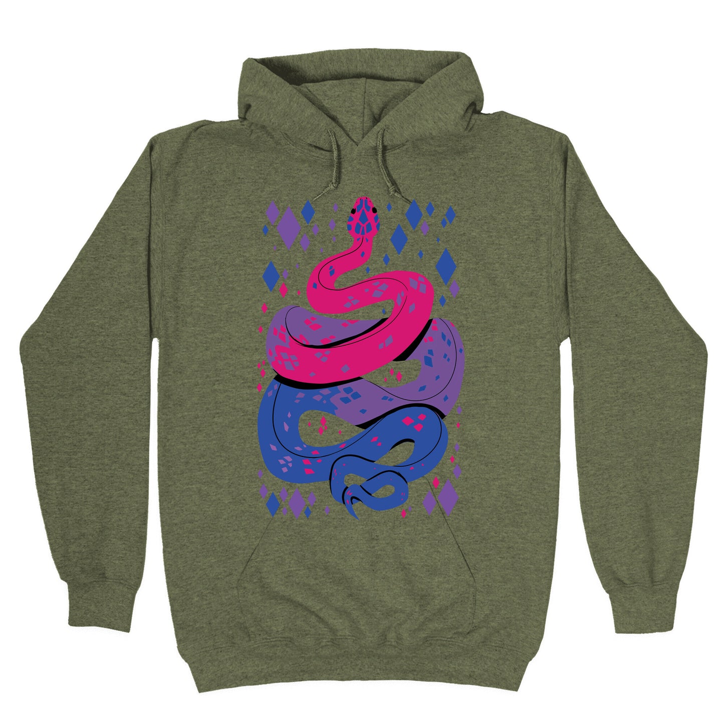 Pride Snakes: bi Hoodie