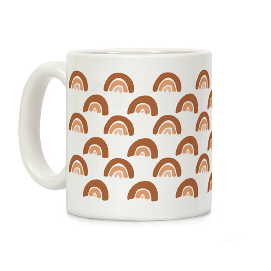 Desert Rainbow Terra Cotta Boho Pattern Coffee Mug