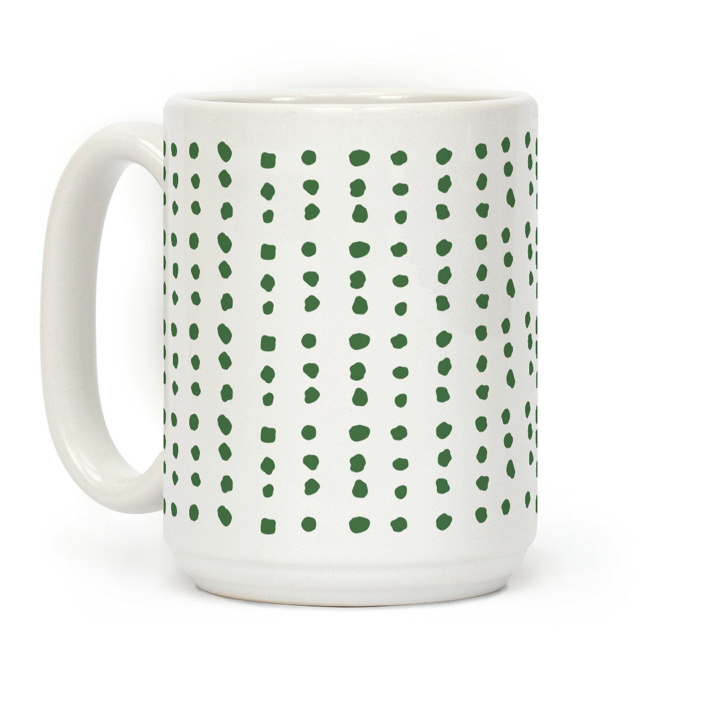 Polka Dot Chive Minimalist Boho Pattern Coffee Mug