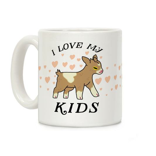 I Love My Kids (Goat) Coffee Mug