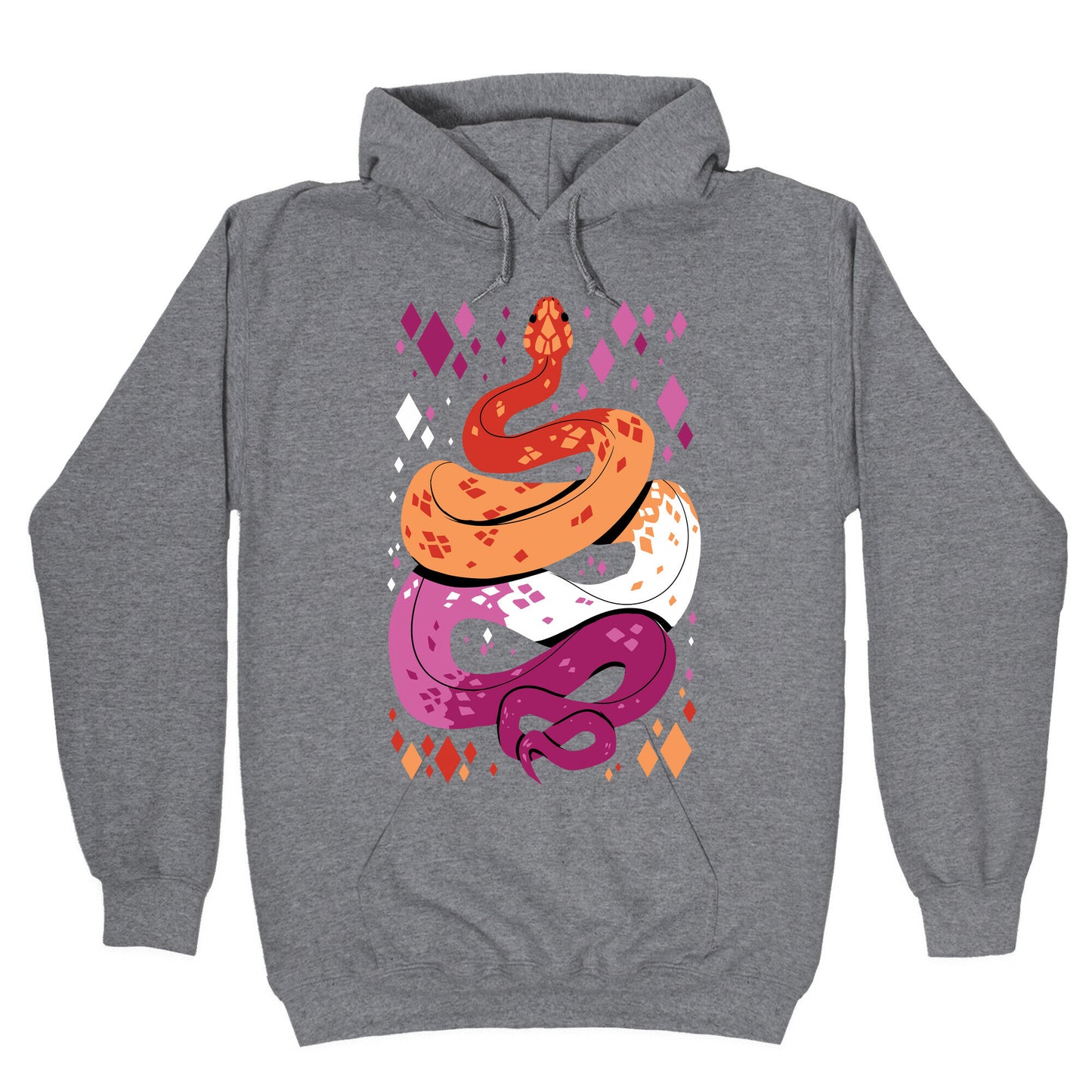 Pride Snakes: Lesbian Hoodie