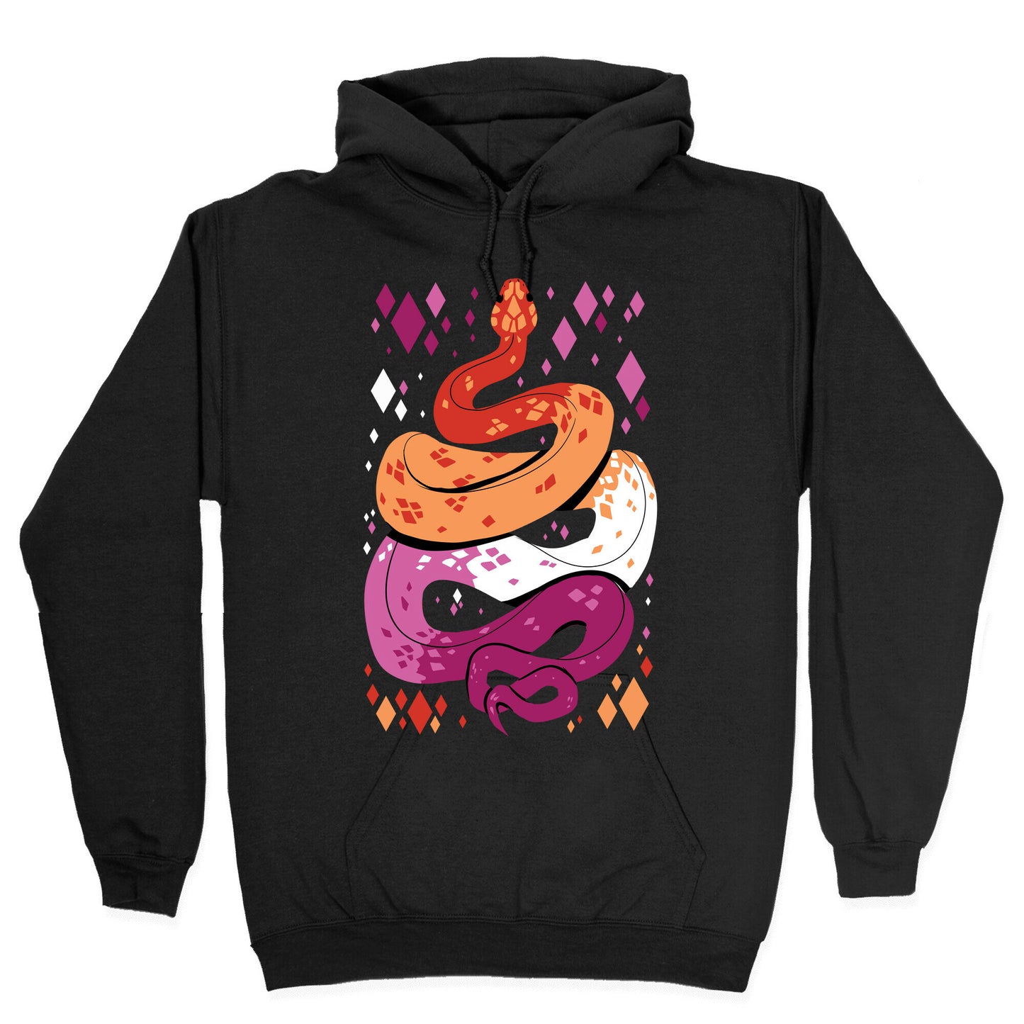 Pride Snakes: Lesbian Hoodie