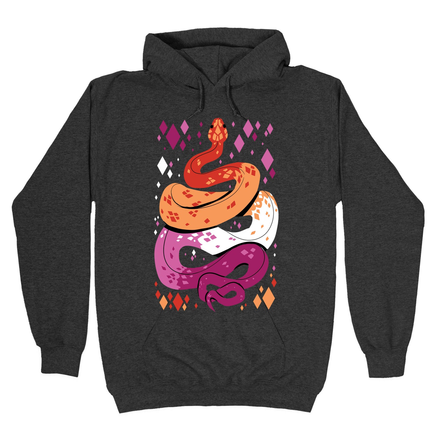 Pride Snakes: Lesbian Hoodie