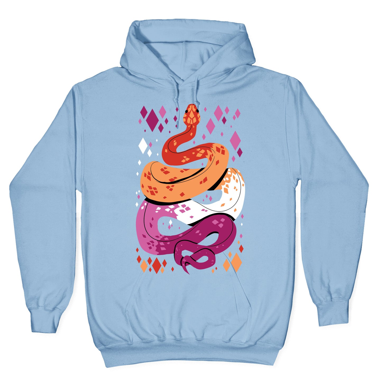 Pride Snakes: Lesbian Hoodie