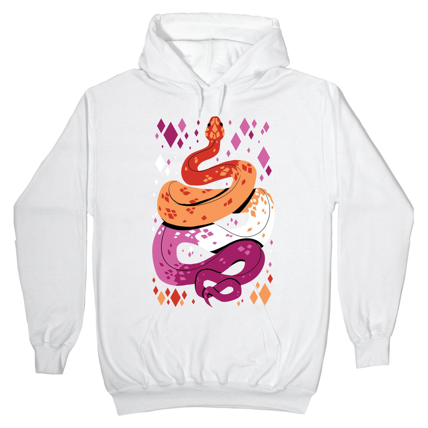 Pride Snakes: Lesbian Hoodie