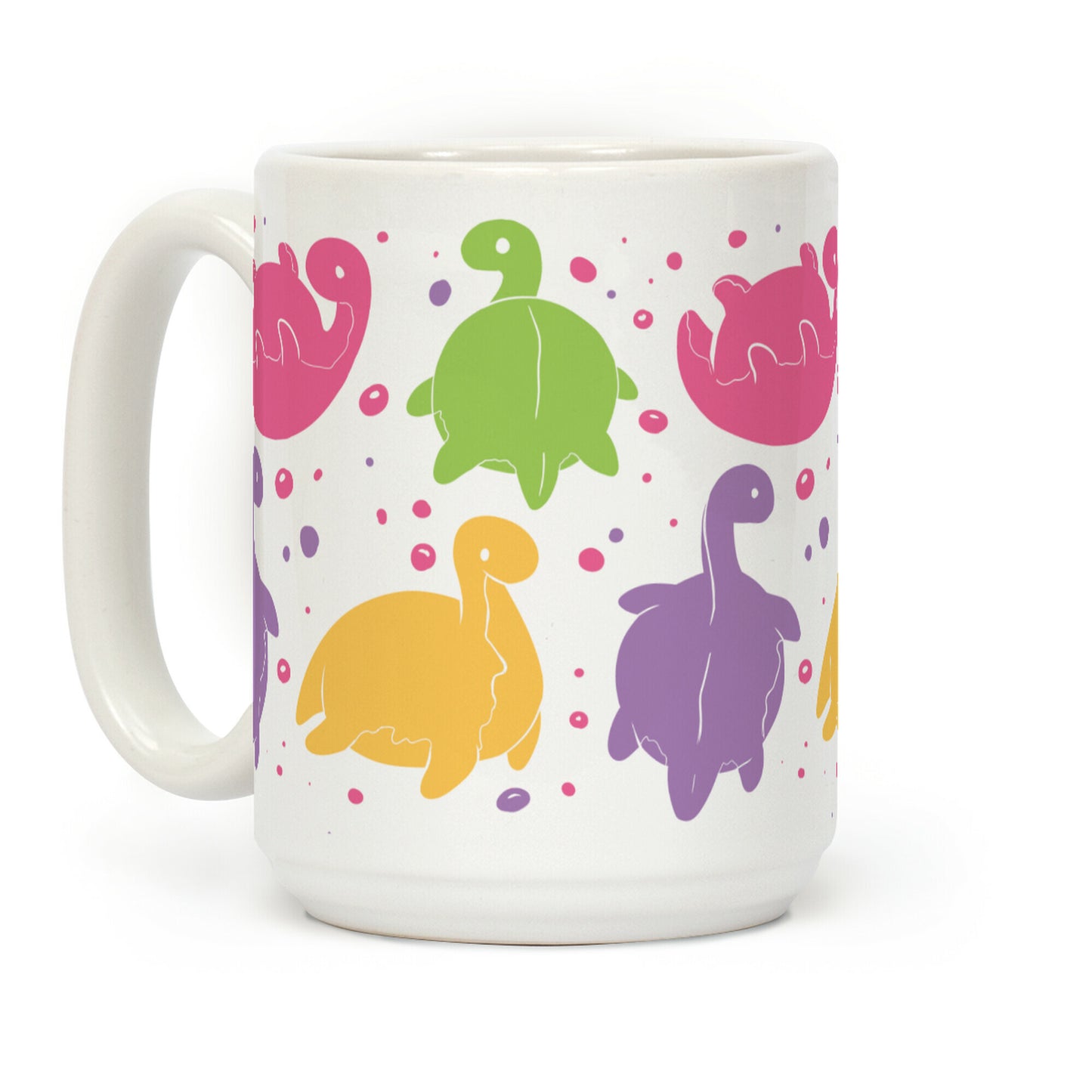 pastel Nessie Pattern Coffee Mug