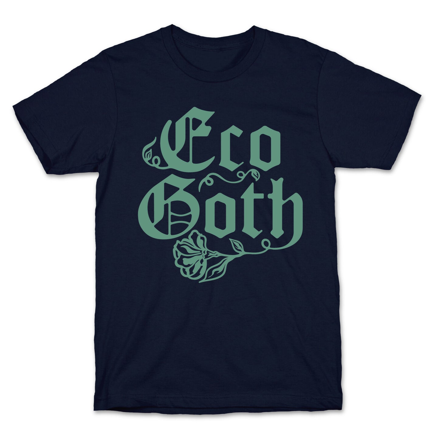 Eco Goth White Print T-Shirt