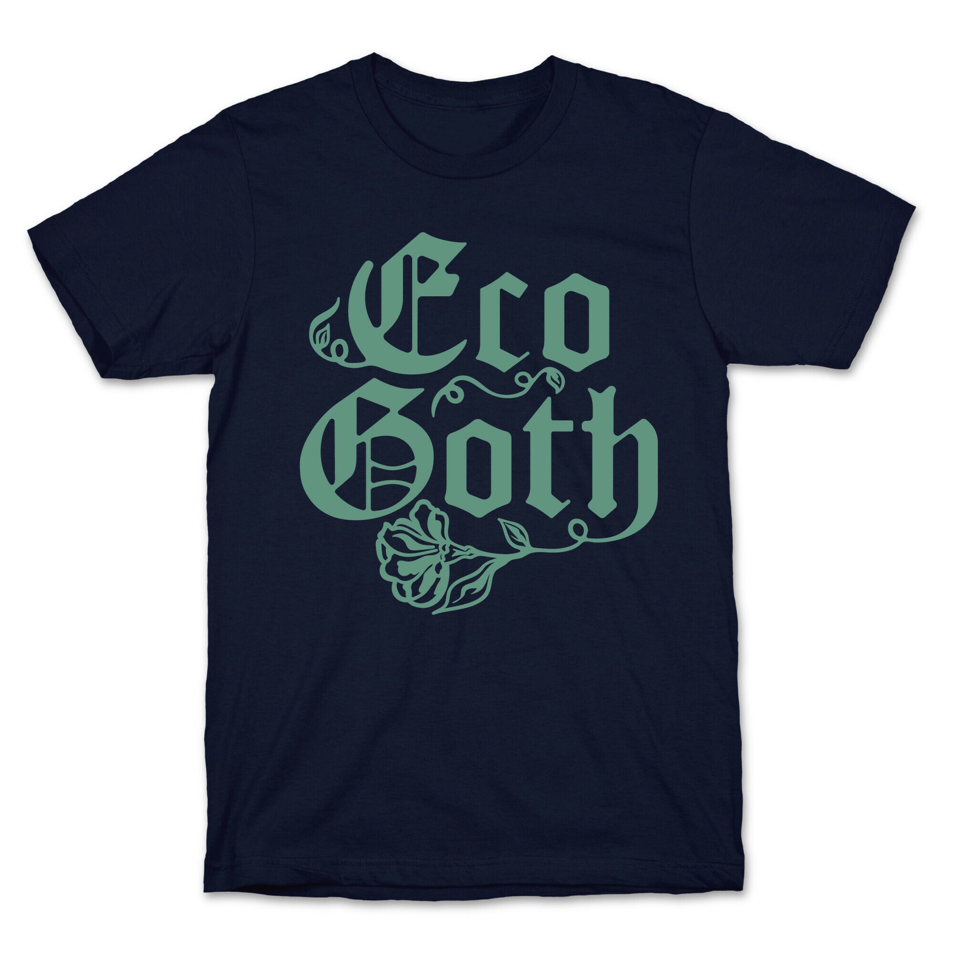 Eco Goth White Print T-Shirt