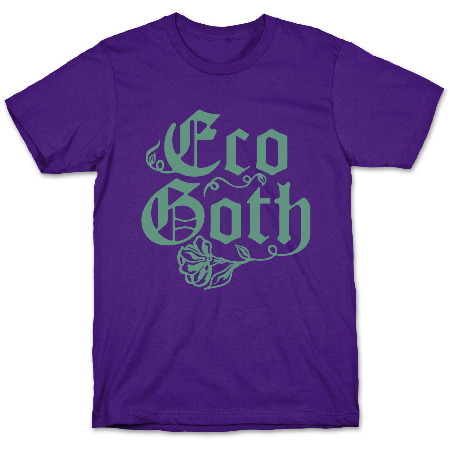Eco Goth White Print T-Shirt