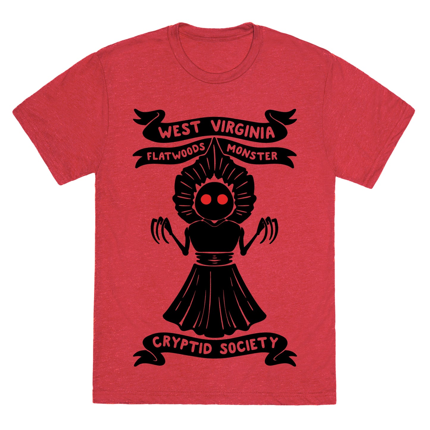 West Virginia Flatwoods Monster Cryptid Socitey Unisex Triblend Tee