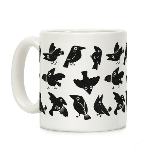 Cute Crow Pattern Coffee Mug