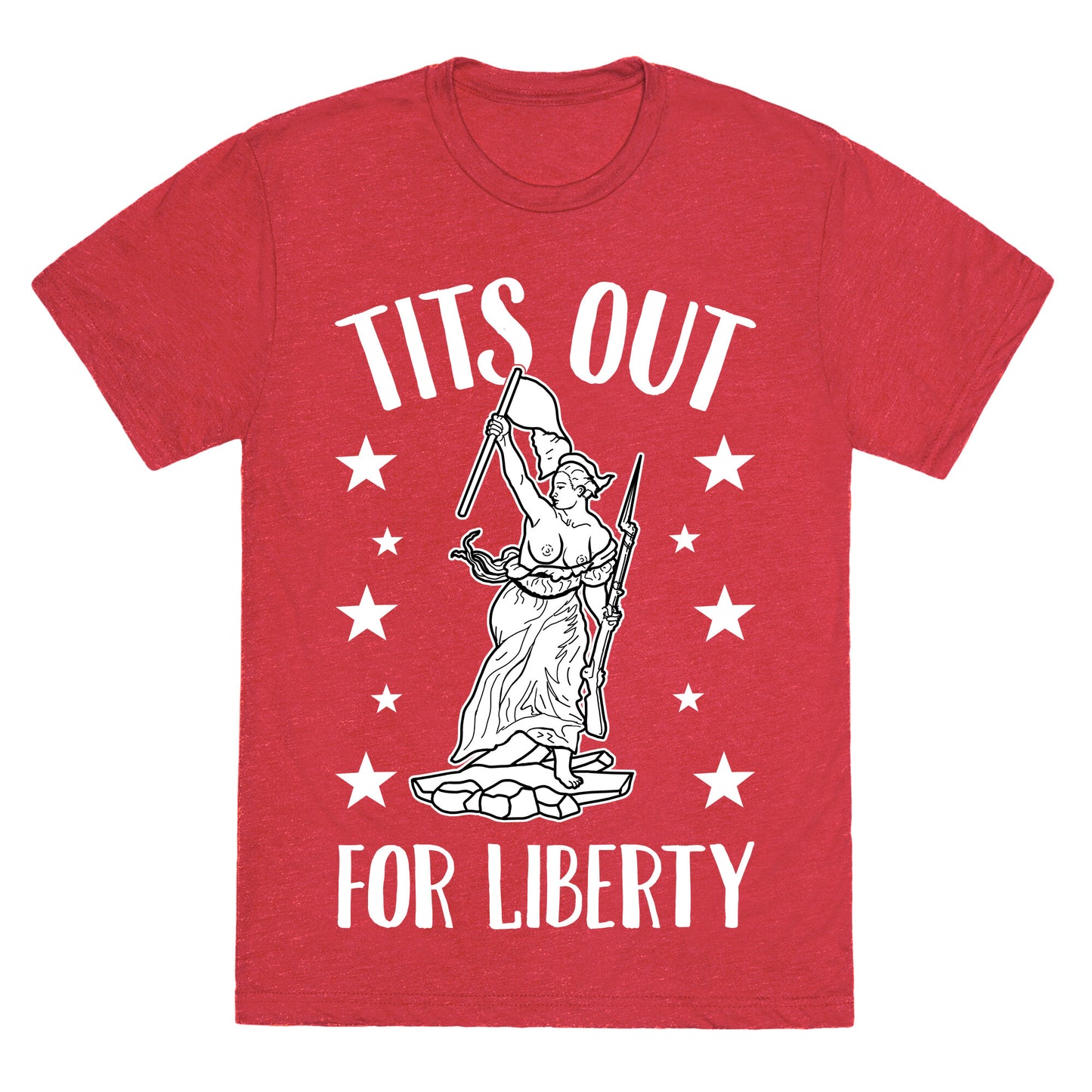 Tits Out For Liberty Unisex Triblend Tee
