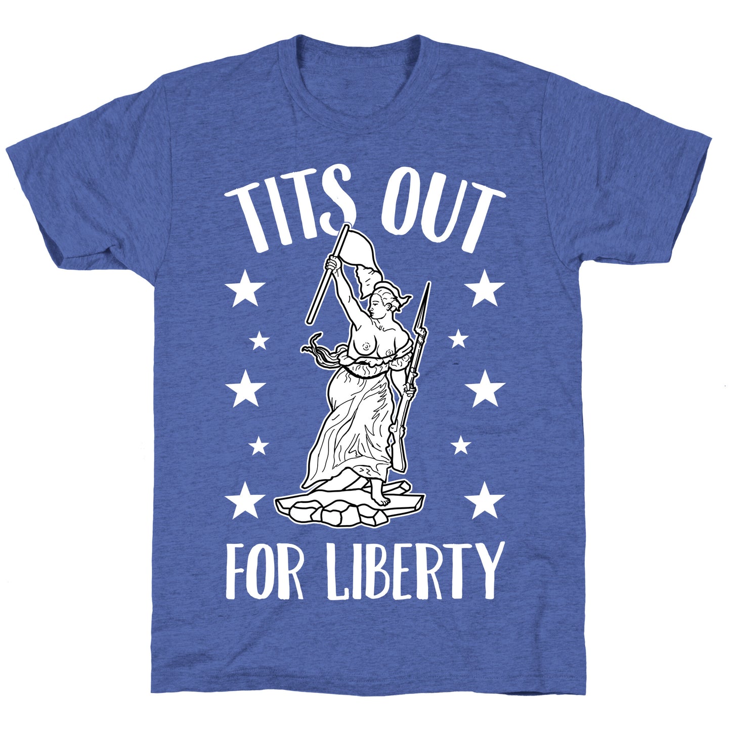 Tits Out For Liberty Unisex Triblend Tee