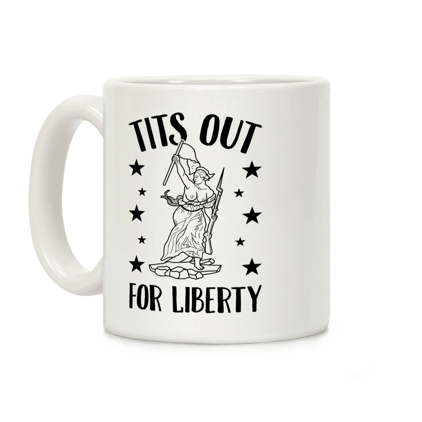 Tits Out For Liberty Coffee Mug