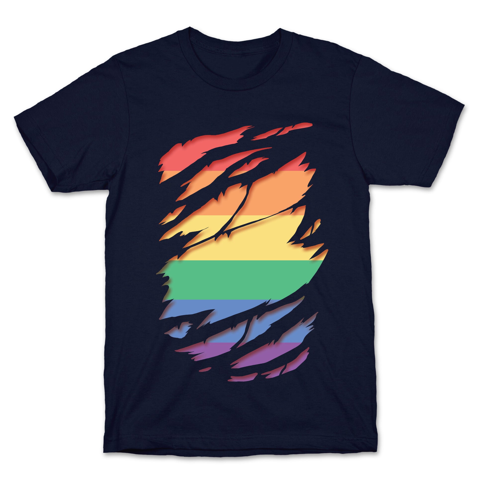 Ripped Shirt: Gay Pride T-Shirt