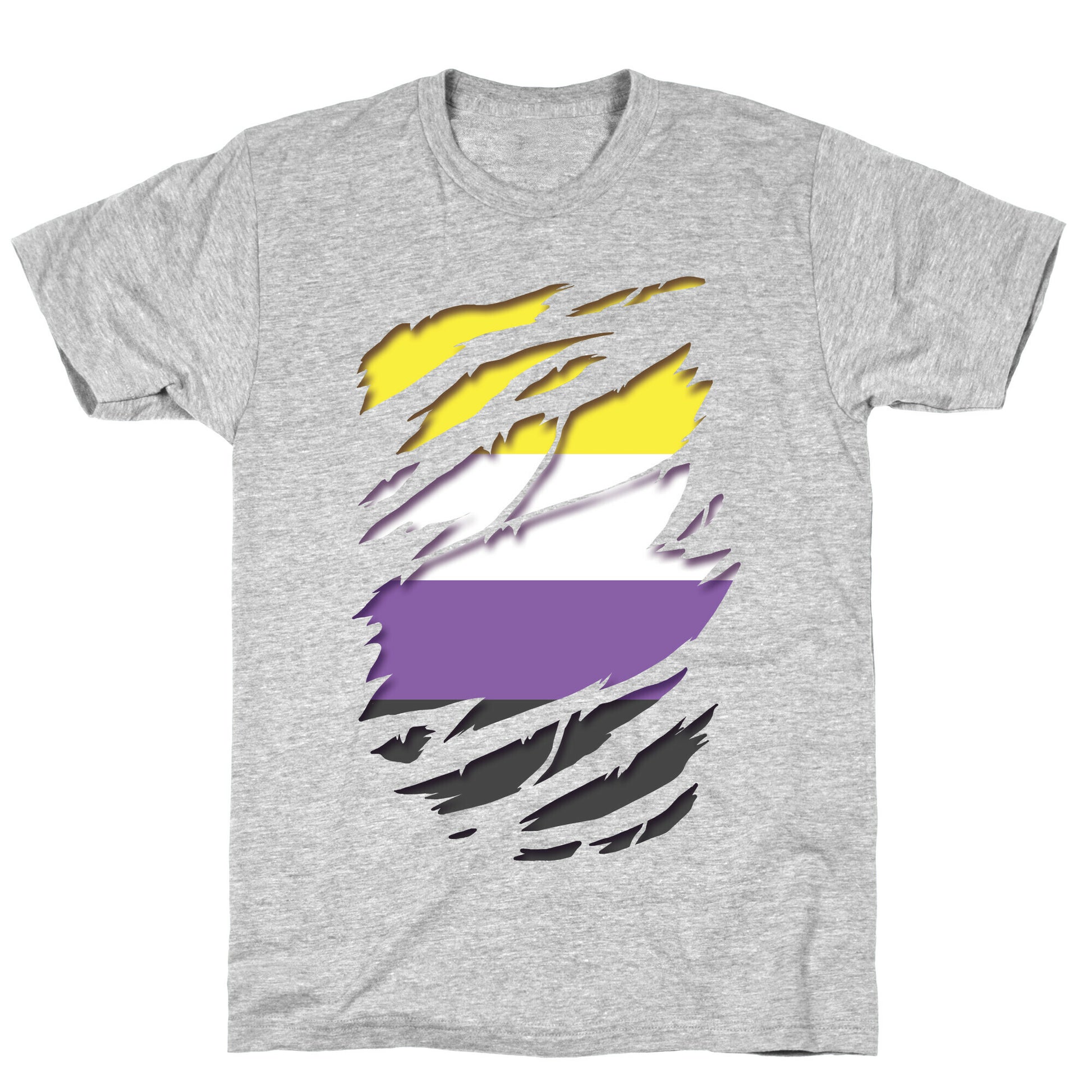 Ripped Shirt: Non-Binary Pride T-Shirt