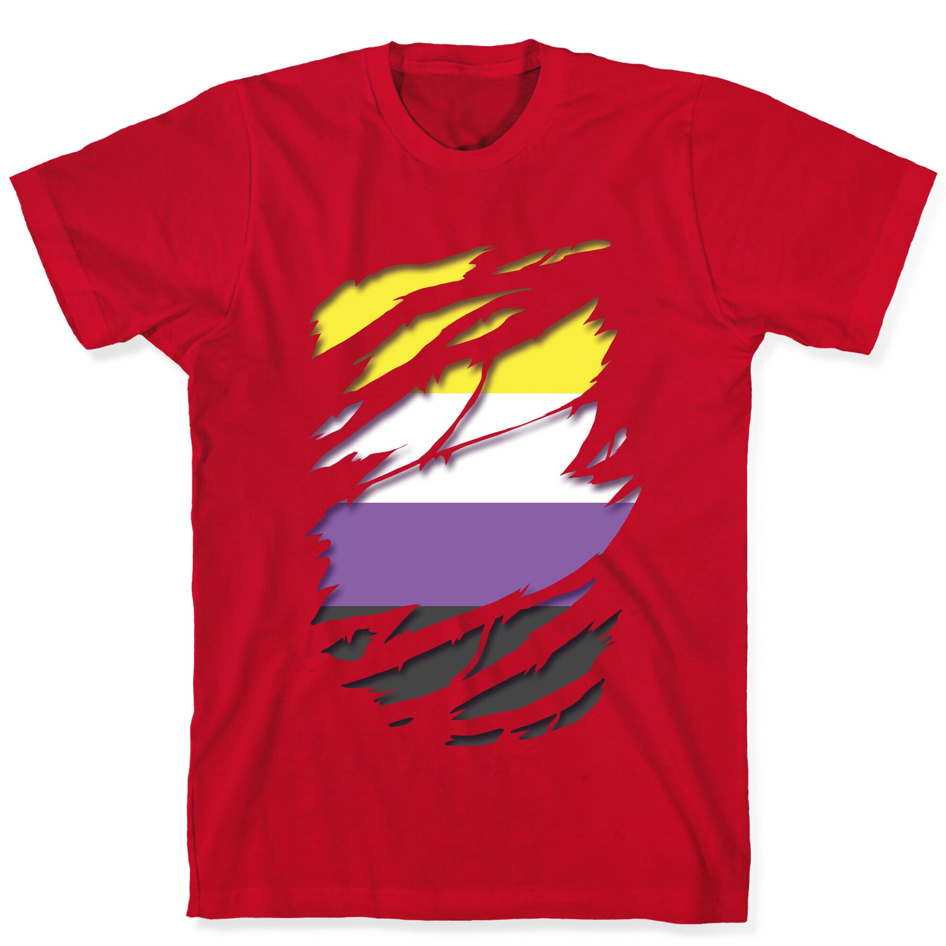 Ripped Shirt: Non-Binary Pride T-Shirt