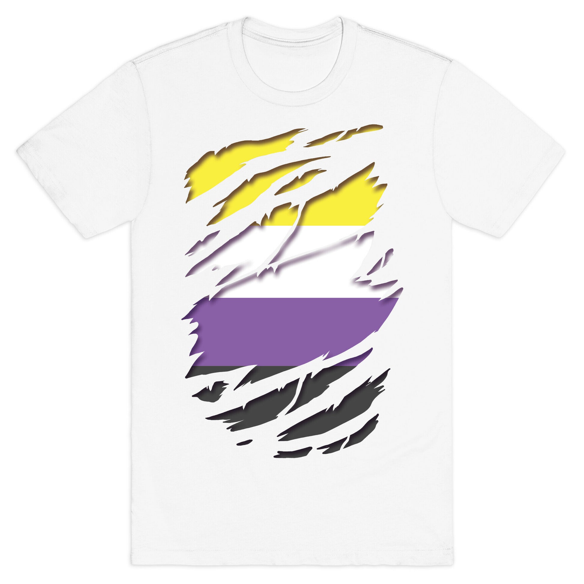 Ripped Shirt: Non-Binary Pride T-Shirt