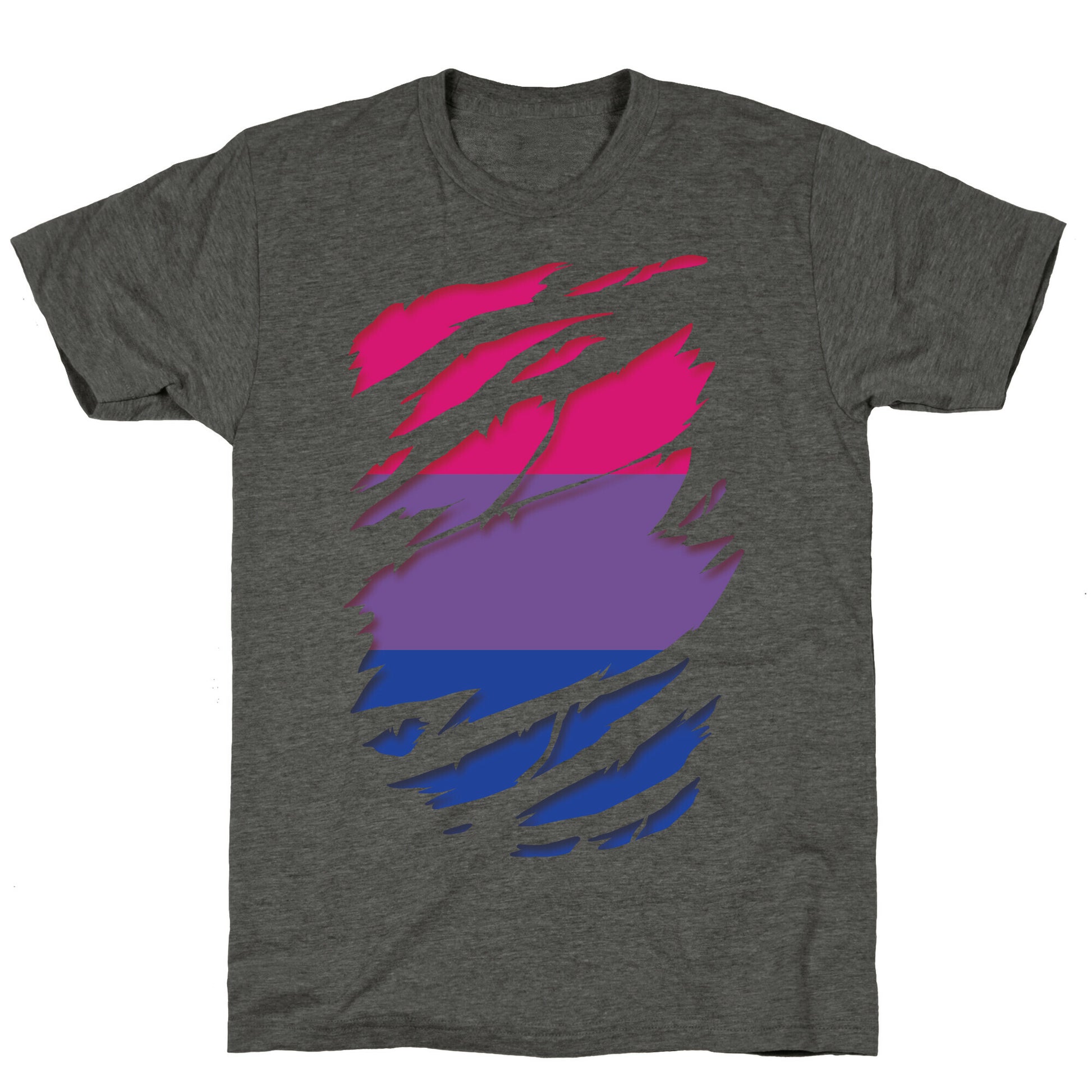 Ripped Shirt: Bi Pride Unisex Triblend Tee