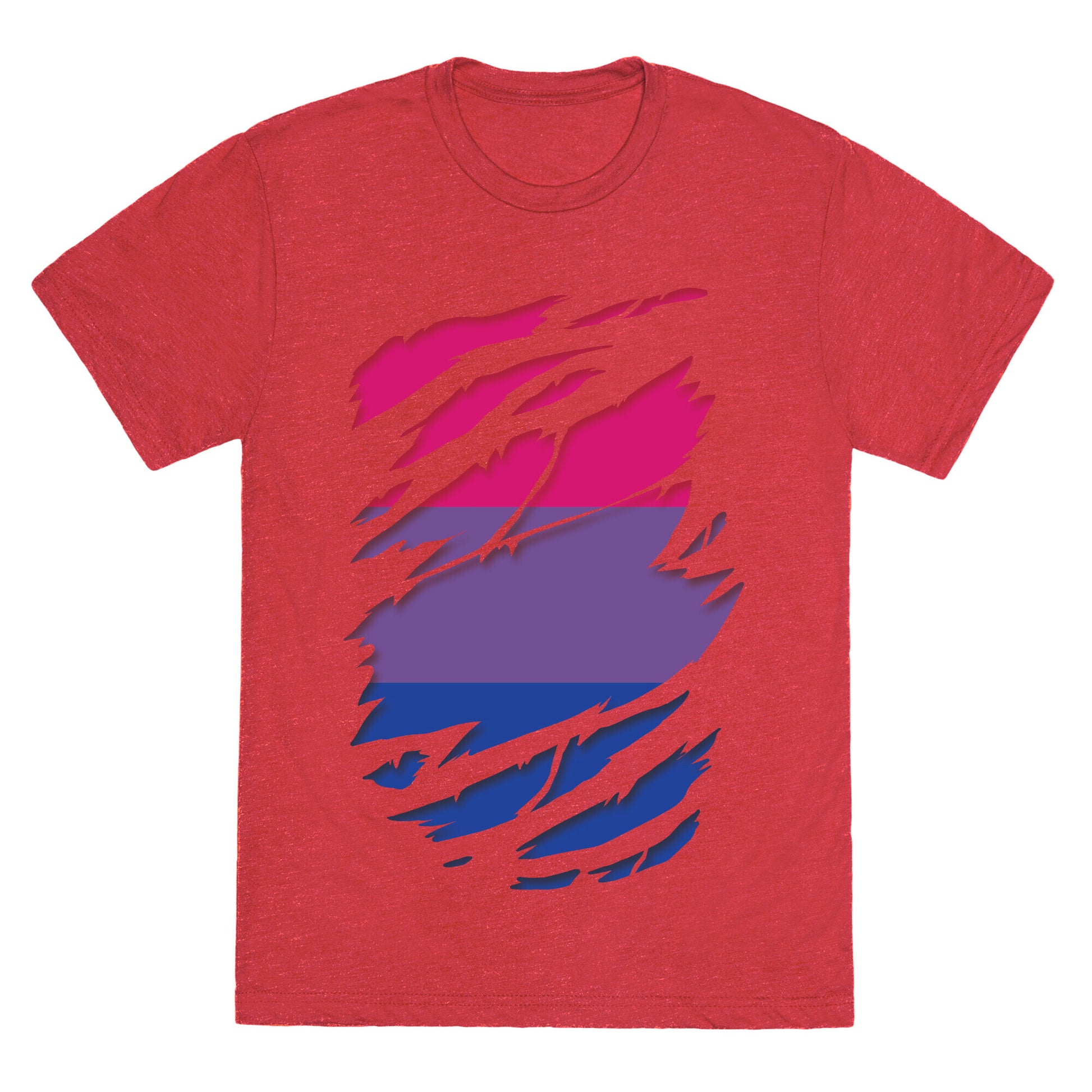Ripped Shirt: Bi Pride Unisex Triblend Tee