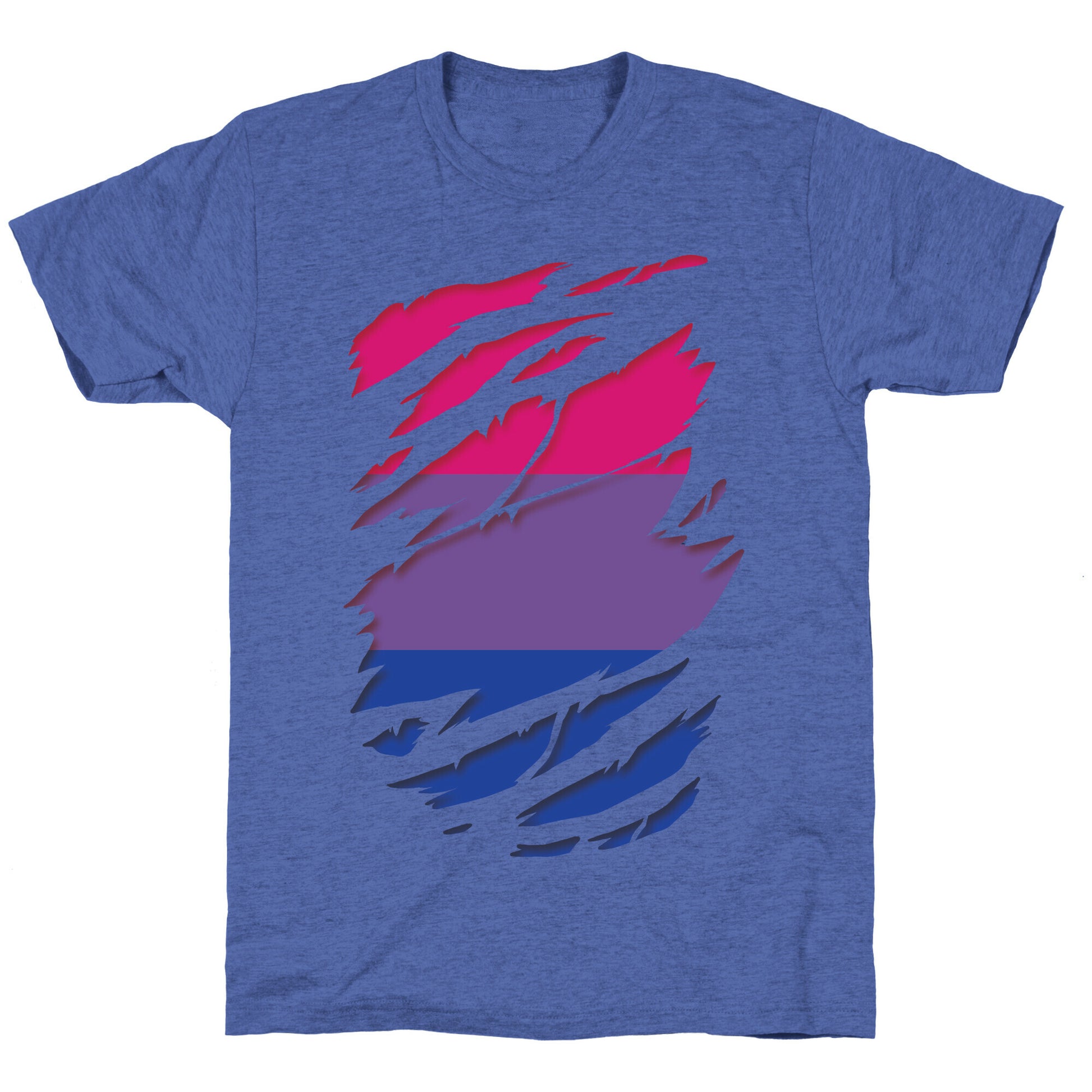 Ripped Shirt: Bi Pride Unisex Triblend Tee
