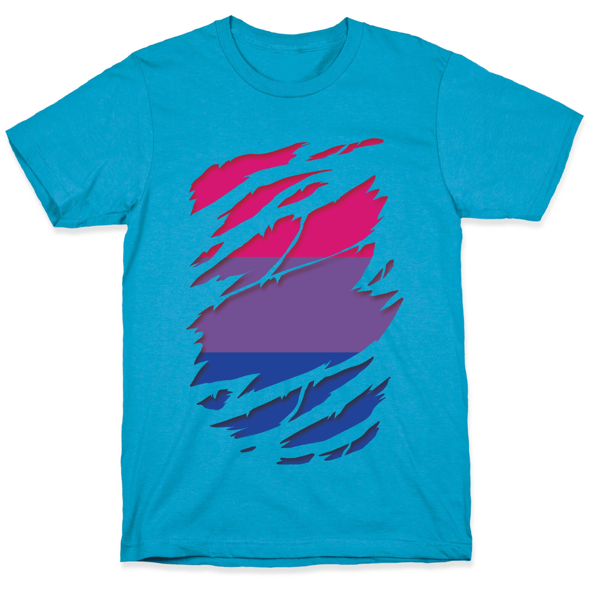 Ripped Shirt: Bi Pride Unisex Triblend Tee