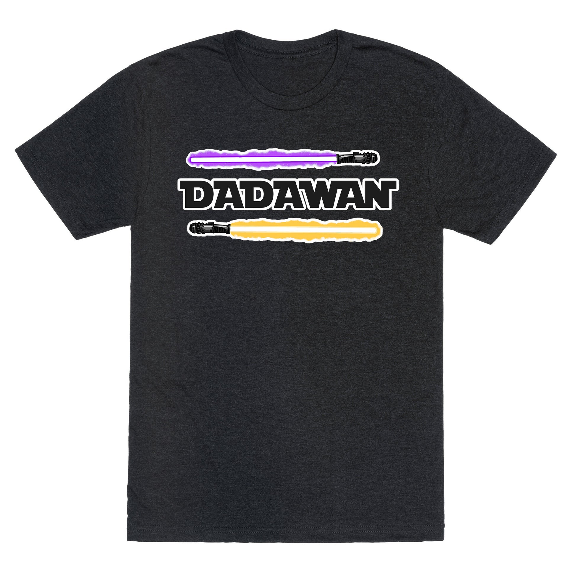 Padawan Dadawan Star Wars Parody Purple/Yellow Light Sabers Unisex Triblend Tee