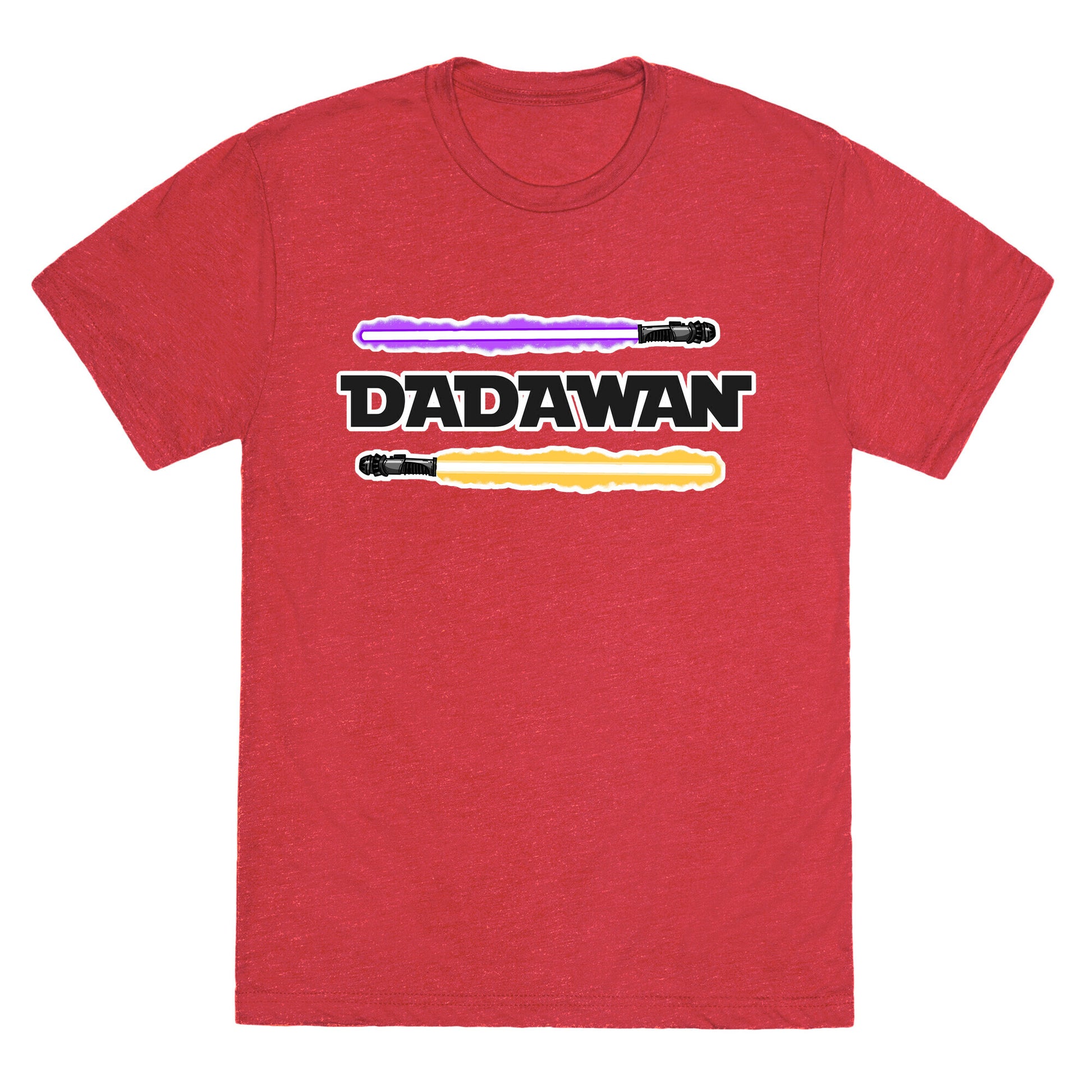 Padawan Dadawan Star Wars Parody Purple/Yellow Light Sabers Unisex Triblend Tee
