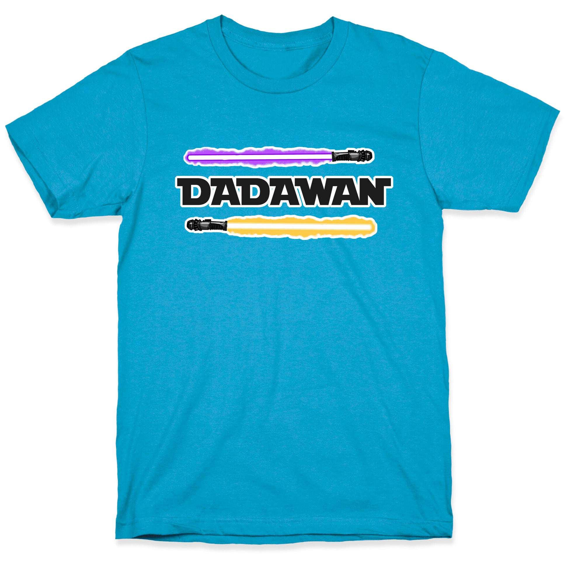 Padawan Dadawan Star Wars Parody Purple/Yellow Light Sabers Unisex Triblend Tee