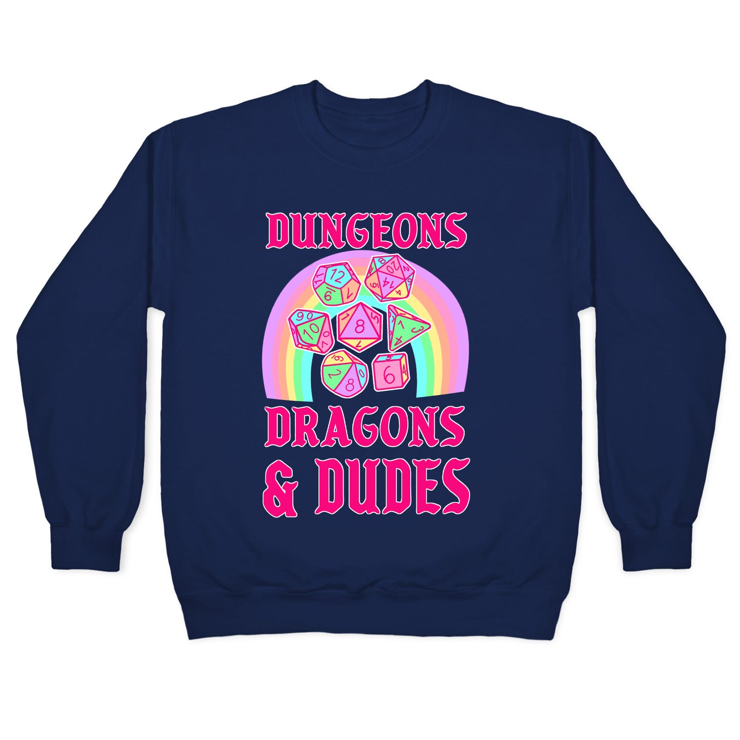 DnD & Dudes Dice Pastel Crewneck Sweatshirt