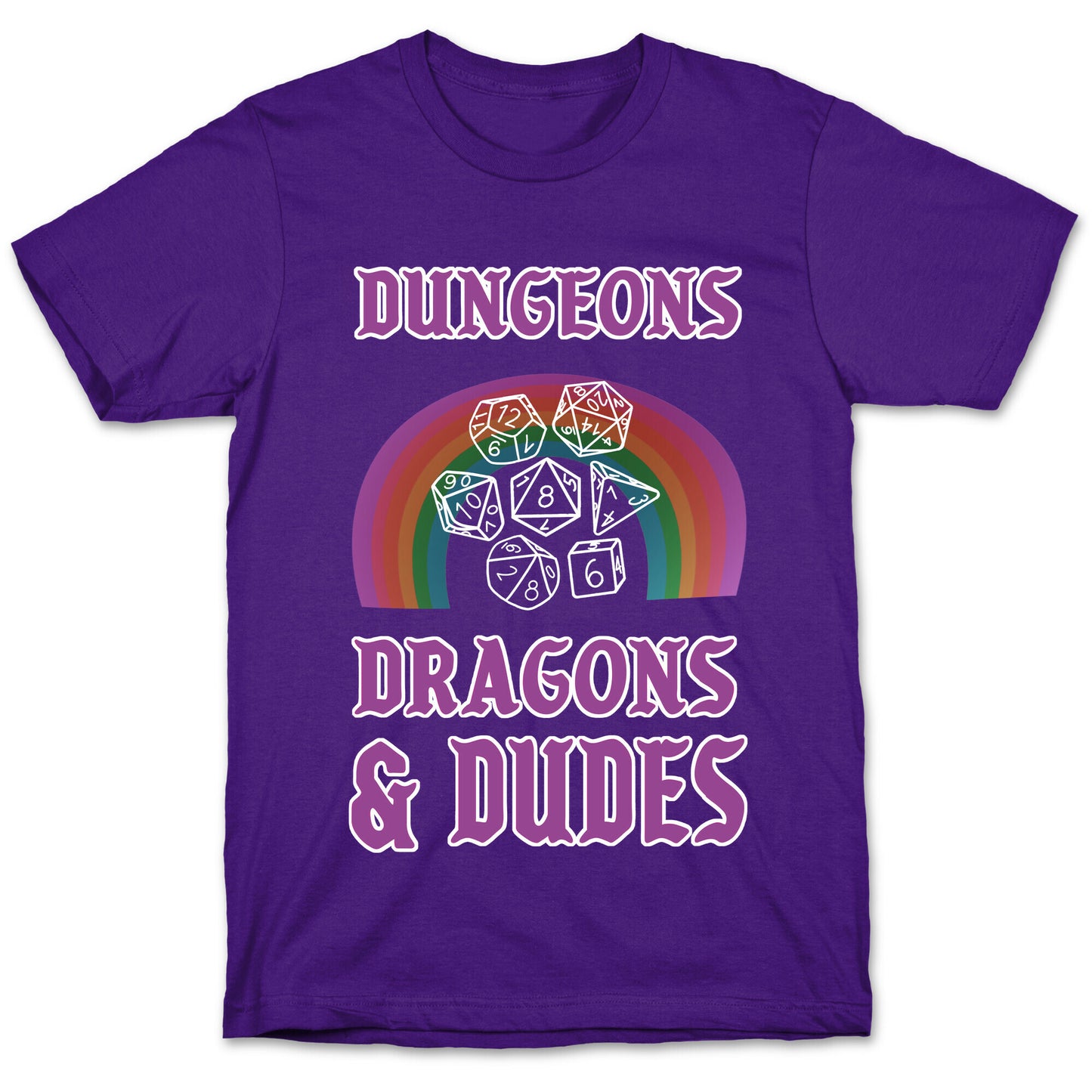 DnD & Dudes White Dice T-Shirt