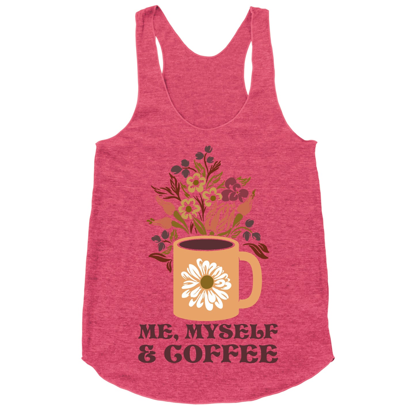 Me Myself and Coffee Racerback Tank