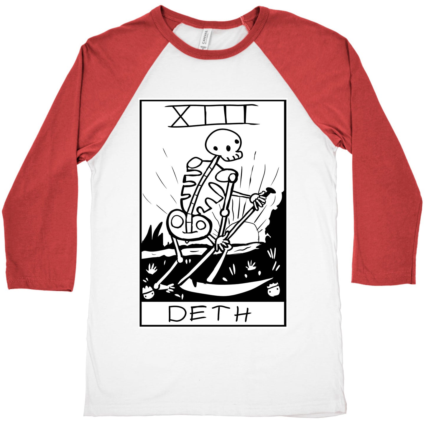 Badly Drawn Tarots: Death Baseball Tee