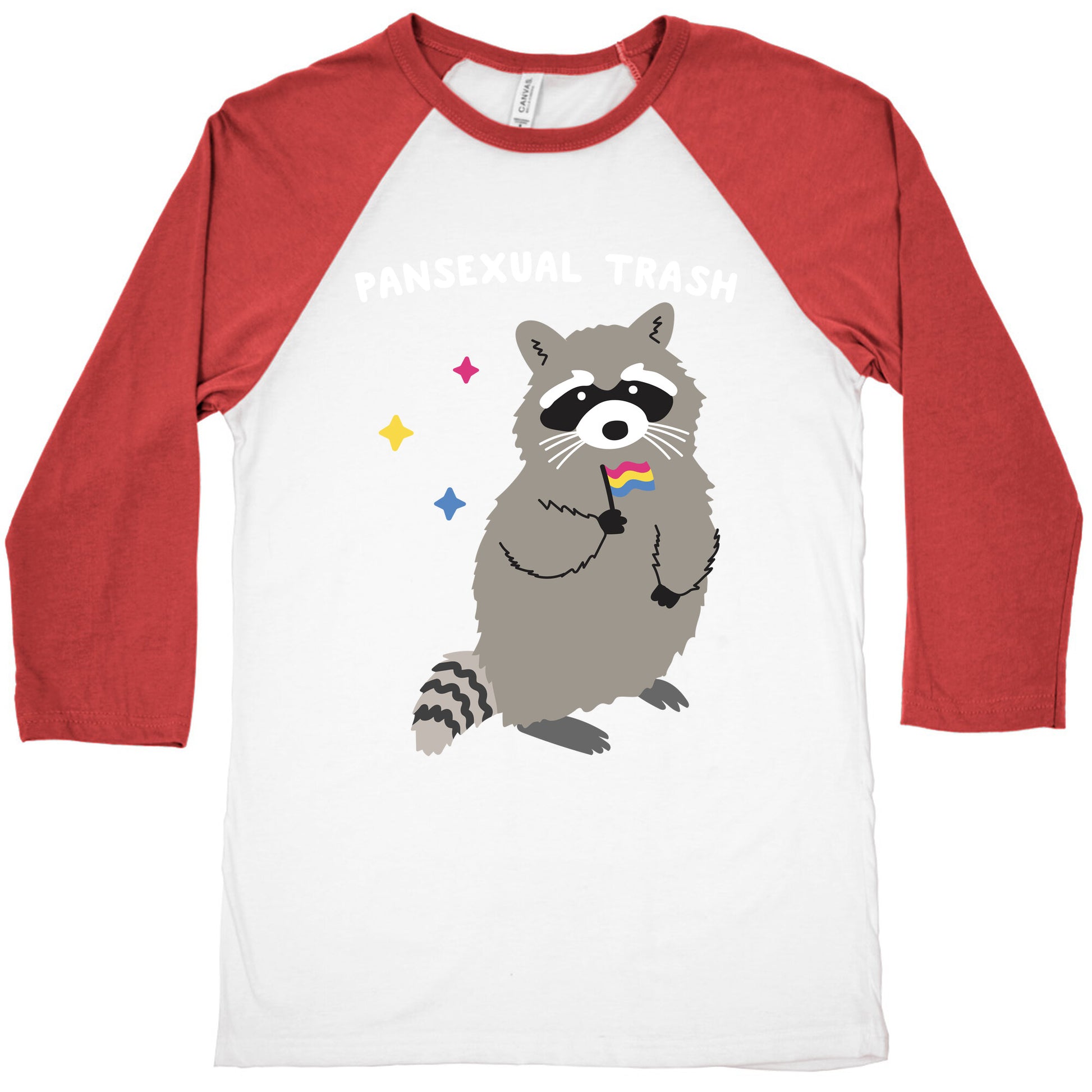 Pansexual Trash Raccoon Baseball Tee