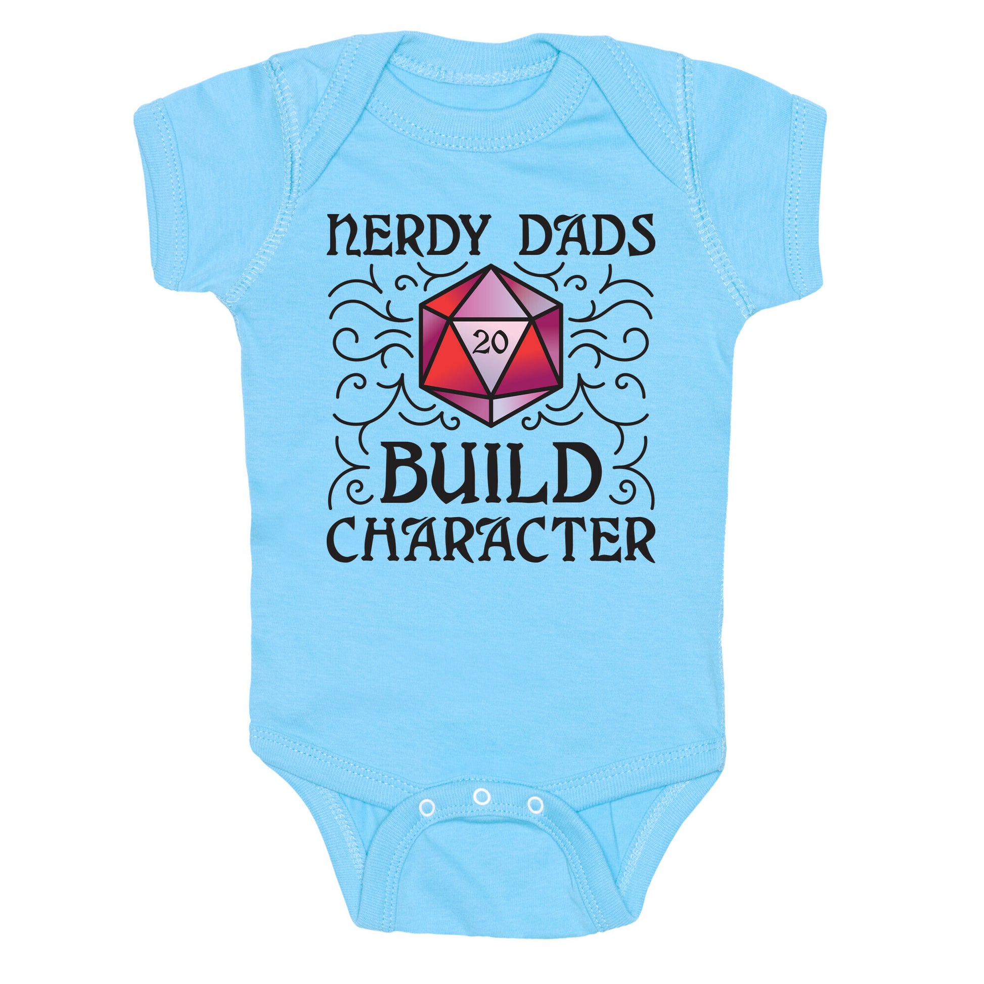 Nerdy Dads Build Character Baby One Piece