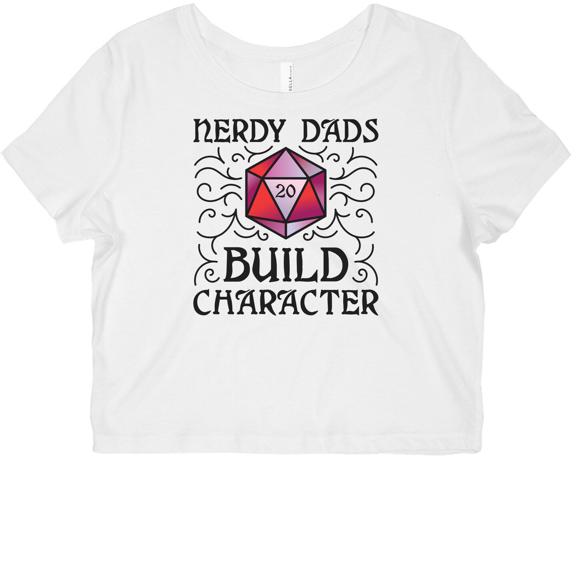 Nerdy Dads Build Character Graphic Baby Tee