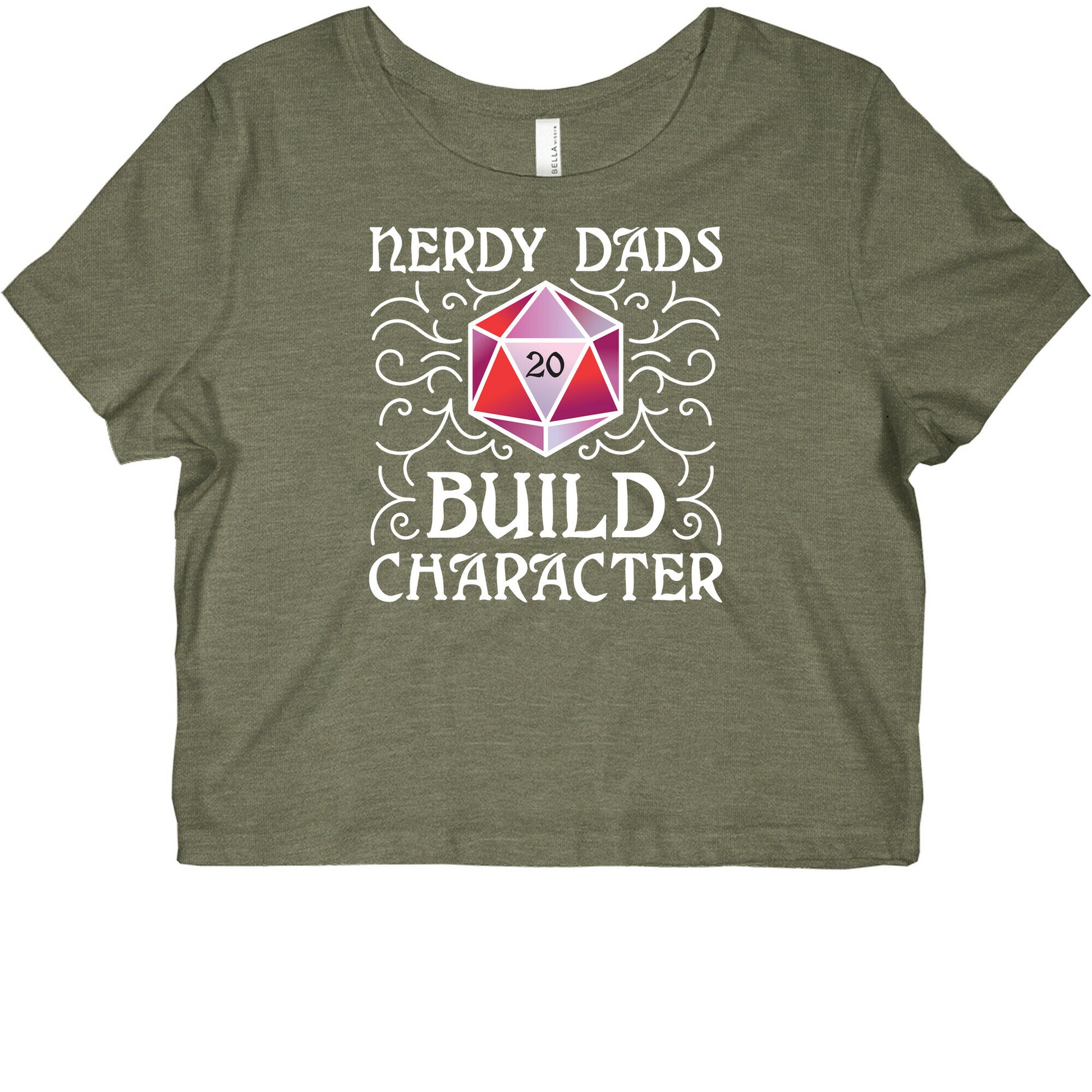 Nerdy Dads Build Character Graphic Baby Tee