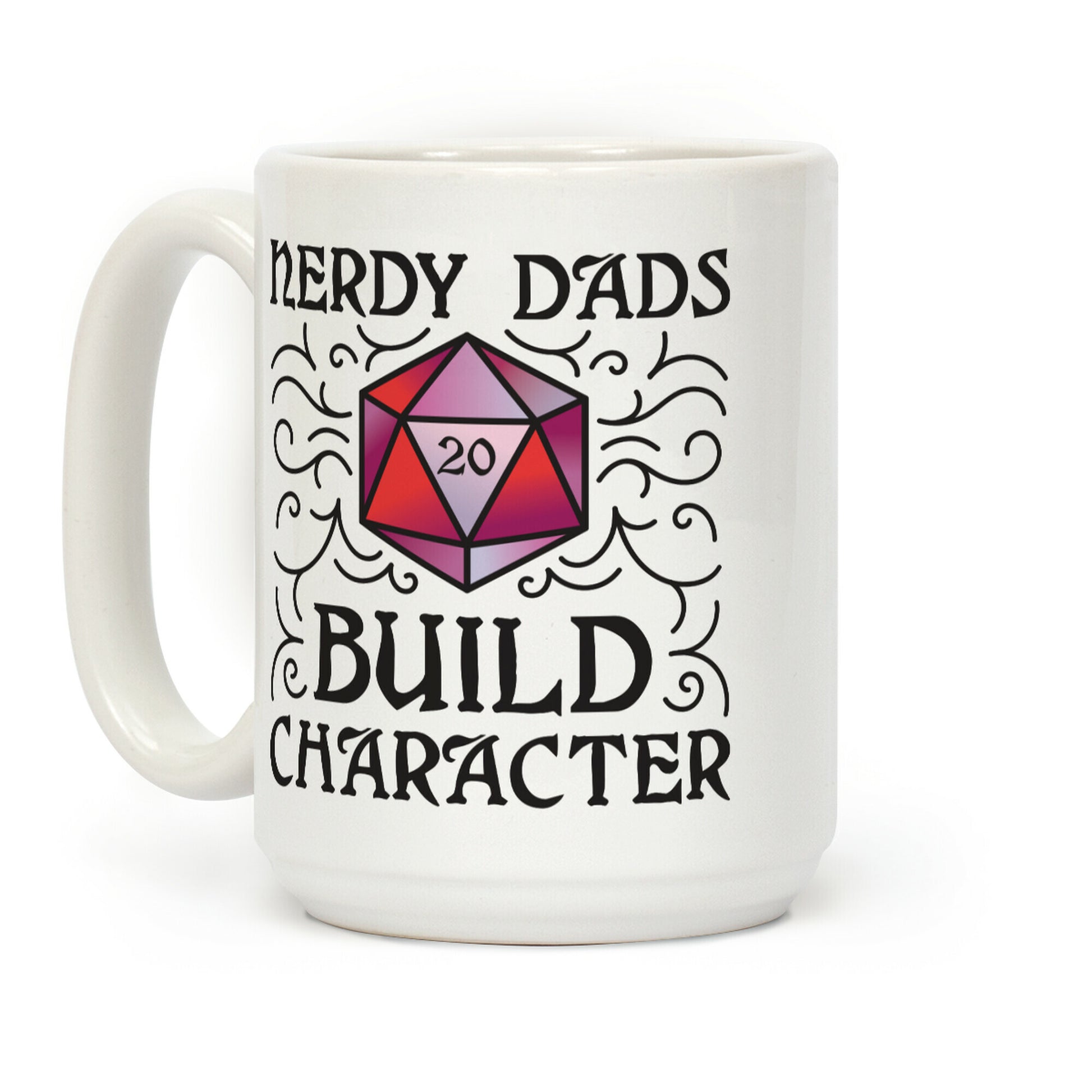 Nerdy Dads Build Character Coffee Mug