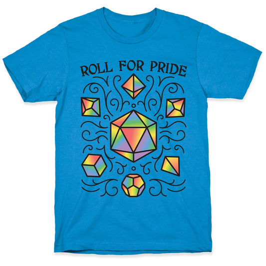 Roll For Pride DnD Dice T-Shirt