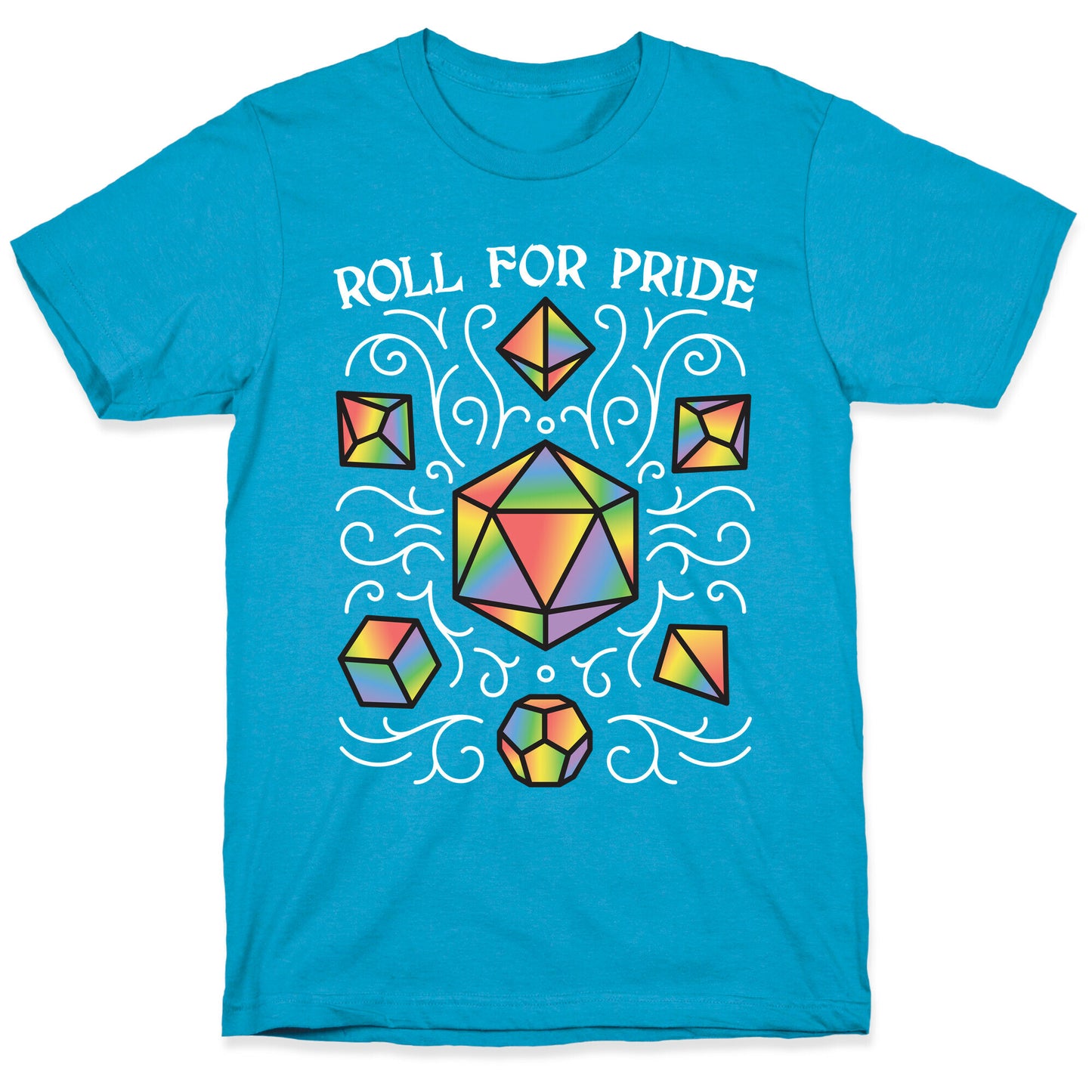 Roll For Pride DnD Dice Unisex Triblend Tee